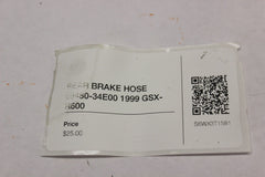 REAR BRAKE HOSE 69480-34E00 1999 Suzuki GSX-R600