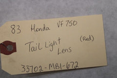 Taillight Lens 33702-MB1-672 1983 Honda VF750