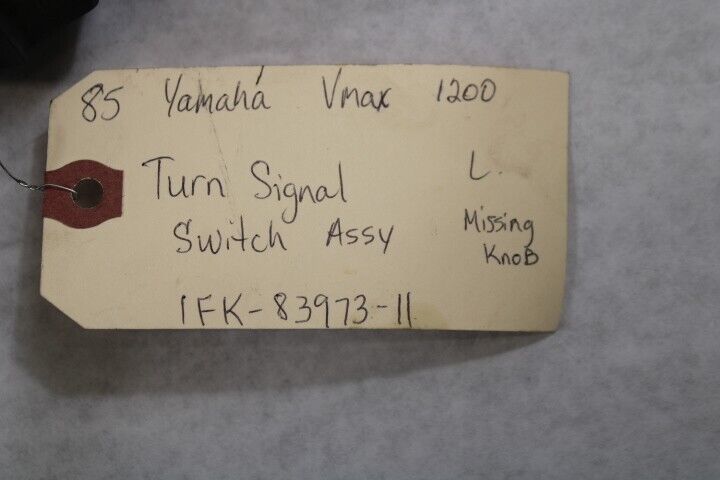 Turn Signal Switch Assy Left (Missing Knob) 1UF-83973-10 Yamaha Vmax VMX12 1200