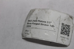 S&S 2420 Pistons 3.5" Bore Forged Stroker 106-5554