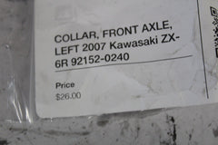 COLLAR, FRONT AXLE, LEFT 2007 Kawasaki ZX-6R 92152-0240