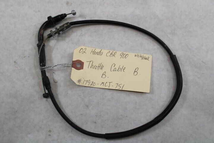 OEM Honda Motorcycle 2002 CBR900 Throttle Cable B 17920-MCJ-751