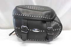 RIGHT Saddlebag Leather Studded Harley Davidson Softail