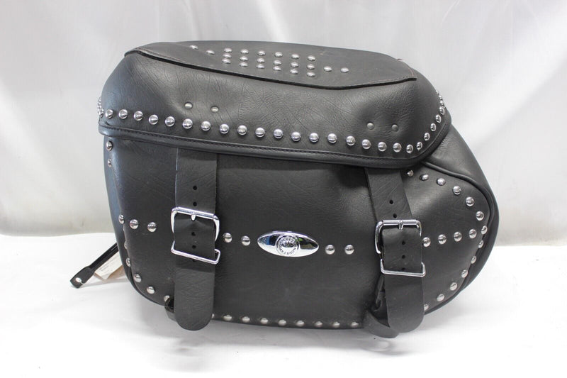 RIGHT Saddlebag Leather Studded Harley Davidson Softail