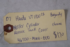 Master Cylinder Reserve Tank Cover Chrome 46550-MAH-000 2007 Honda Shadow Sabre