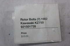 Rotor Bolts (7) 921501728 1982 Kawasaki Spectre KZ750N