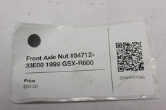 Front Axle Nut #54712-33E00 1999 Suzuki GSX-R600