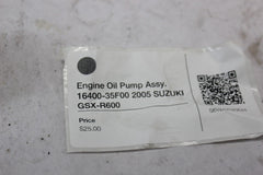 Engine Oil Pump Assy. 16400-35F00 2005 SUZUKI GSX-R600