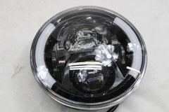 7" Headlamp Headlight LED Turn Signals Black Daymaker Style