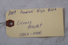 License Bracket 11053-0400 2009 Kawasaki 650R Ninja EX650C9F