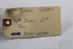 4th Driven Gear 27T 24341-00A00 1980 Suzuki GS1100 Red