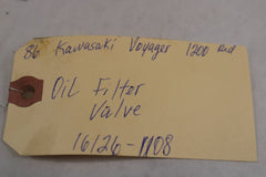 Oil Filter Valve 16126-1108 1986 Kawasaki Voyager ZG1200