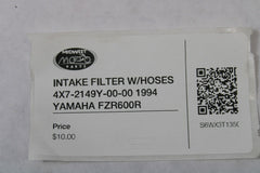 INTAKE FILTER W/HOSES 4X7-2149Y-00-00 1994 Yamaha FZR600R