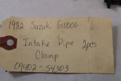 1982 Suzuki GS1100G Z Intake Pipe Clamp 2pcs 09402-54303