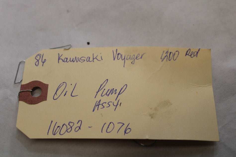 Oil Pump Assy 16082-1076 1986 Kawasaki Voyager ZG1200