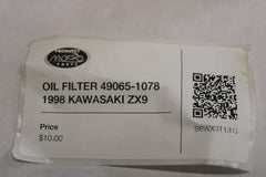 OIL FILTER 49065-1078 1998 KAWASAKI ZX9