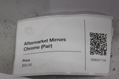 Aftermarket Chrome Mirrors (2) Harley Davidson