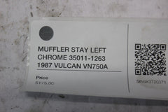 MUFFLER STAY LEFT CHROME 35011-1263 1987 VULCAN VN750A