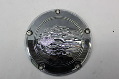 CLUTCH COVER CHROME FLAMES 60766-06 2009 FLHTCU Harley Davidson