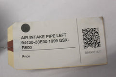 AIR INTAKE PIPE LEFT 94430-33E30 1999 Suzuki GSX-R600