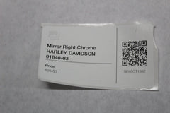 Mirror Right Chrome HARLEY DAVIDSON 91840-03