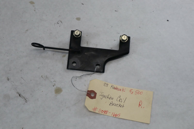 OEM Kawasaki Motorcycle RIGHT Ignition Coil Bracket 1988 EX500 11048-1665