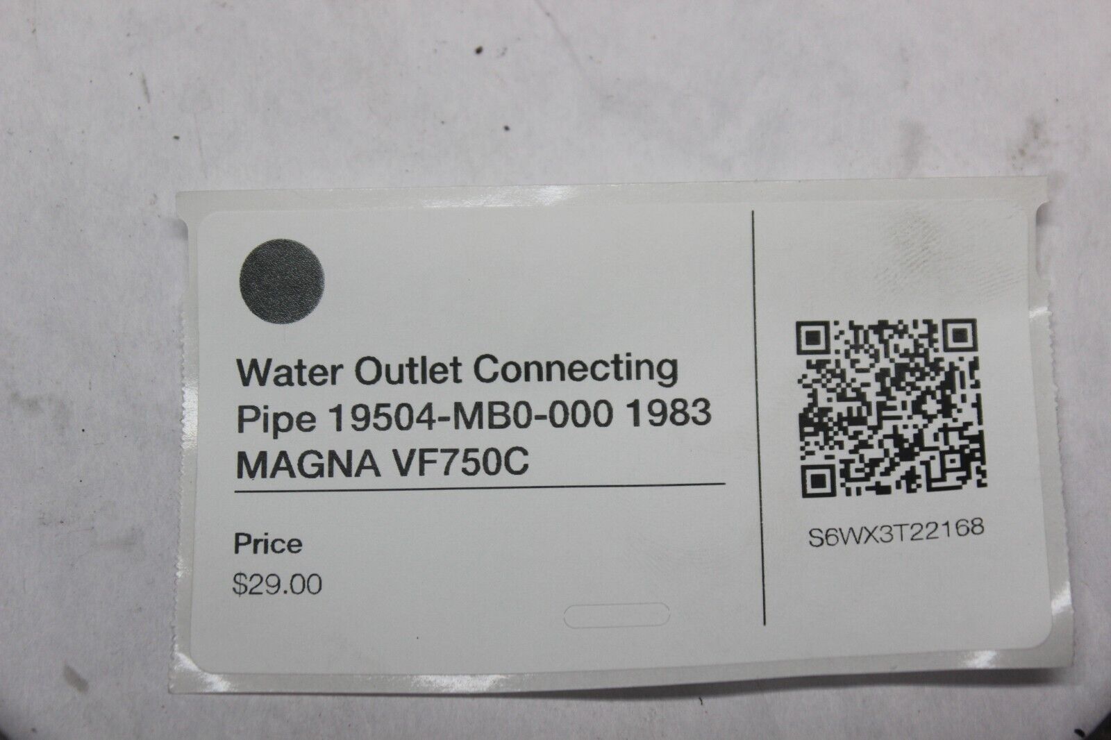 Water Outlet Connecting Pipe 19504-MB0-000 1983 MAGNA VF750C – Midwest ...