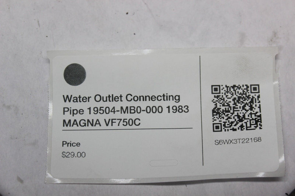Water Outlet Connecting Pipe 19504-MB0-000 1983 MAGNA VF750C