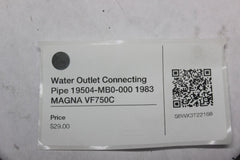 Water Outlet Connecting Pipe 19504-MB0-000 1983 MAGNA VF750C