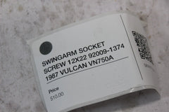 SWINGARM SOCKET SCREW 12X22 92009-1374 1987 VULCAN VN750A