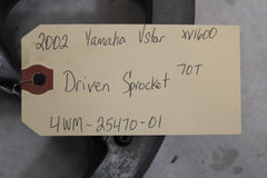 Driven Sprocket 70T 4WM-25470-01 2002 Yamaha RoadStar XV1600A