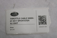 THROTTLE CABLE 56884-07 2017 SPORTSTER XL1200T Harley Davidson SuperLow