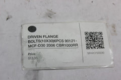 DRIVEN FLANGE BOLTS (10X30) 6PCS 90121-MCF-D30 2006 CBR1000RR