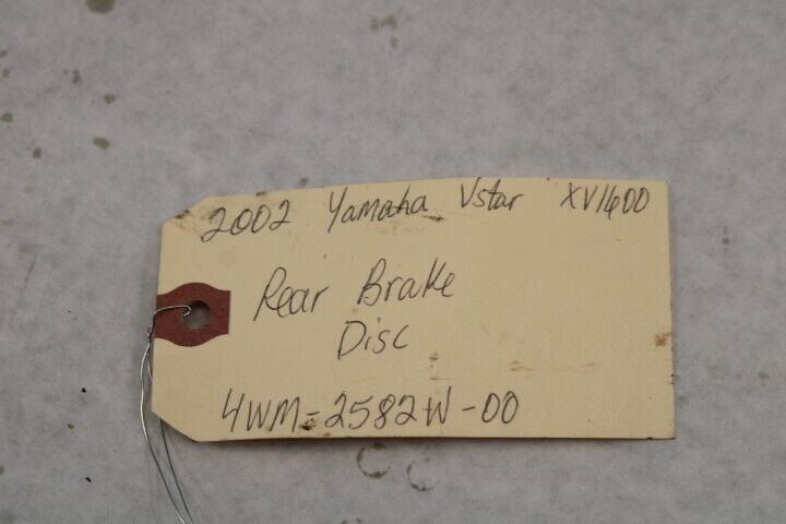 Rear Brake Disc 4WM-2582W-00 2002 Yamaha RoadStar XV1600A