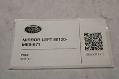 MIRROR LEFT 88120-ME9-671 1983 Honda VT750C Shadow