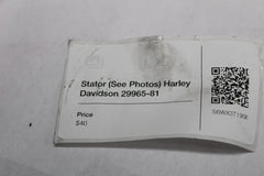 Stator (See Photos) Harley Davidson 29965-81