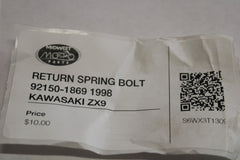 RETURN SPRING BOLT 92150-1869 1998 Kawasaki ZX-9R Ninja