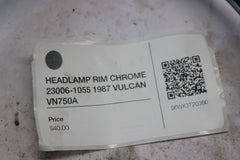 HEADLAMP RIM CHROME 23006-1055 1987 VULCAN VN750A