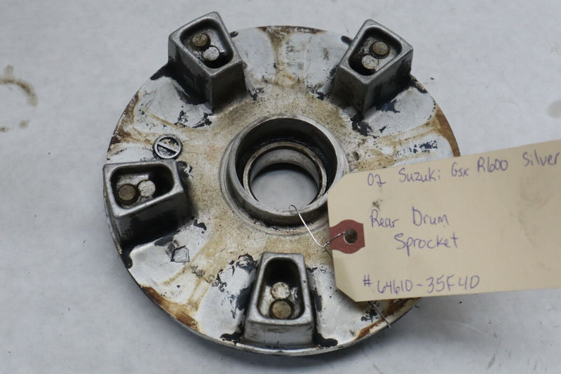 OEM Suzuki Motorcycle Rear Sprocket Drum 2002 GSXR600 Silver 64610-35F40