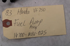 Fuel Pump Assy 16700-MB1-025 1983 Honda VF750