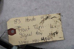 Front Turn Signal Assy Left 33400-MB1-406 1983 Honda VF750