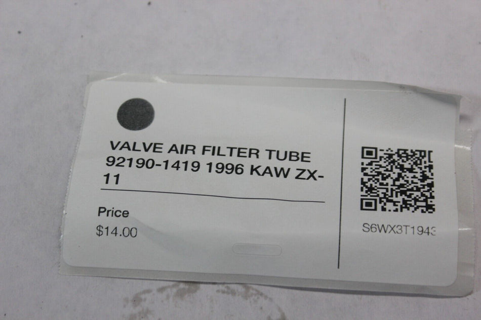 VALVE AIR FILTER TUBE 92190-1419 1996 KAW ZX-11