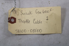 Throttle Cable 1 58300-08F00 1998 Suzuki Katana GSX600
