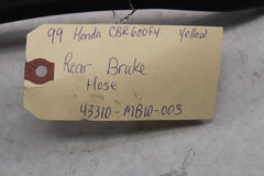 OEM Honda Motorcycle 1999 CBR600F4 Rear Brake Hose 43310-MBW-003