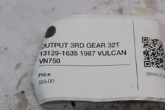 OUTPUT 3RD GEAR 32T 13129-1635 1987 VULCAN VN750