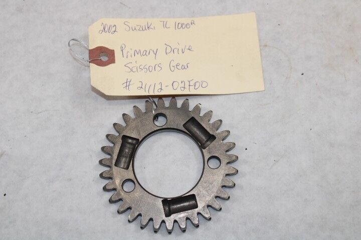 Primary Drive Scissors Gear 21112-02F00 OEM Suzuki Motorcycle 2002 TL1000