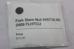 Fork Stem Nut #45718-60 2009 FLHTCU Harley Davidson