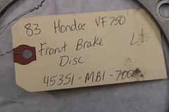 Front Brake Disc Left 45351-MB1-700 1983 Honda VF750