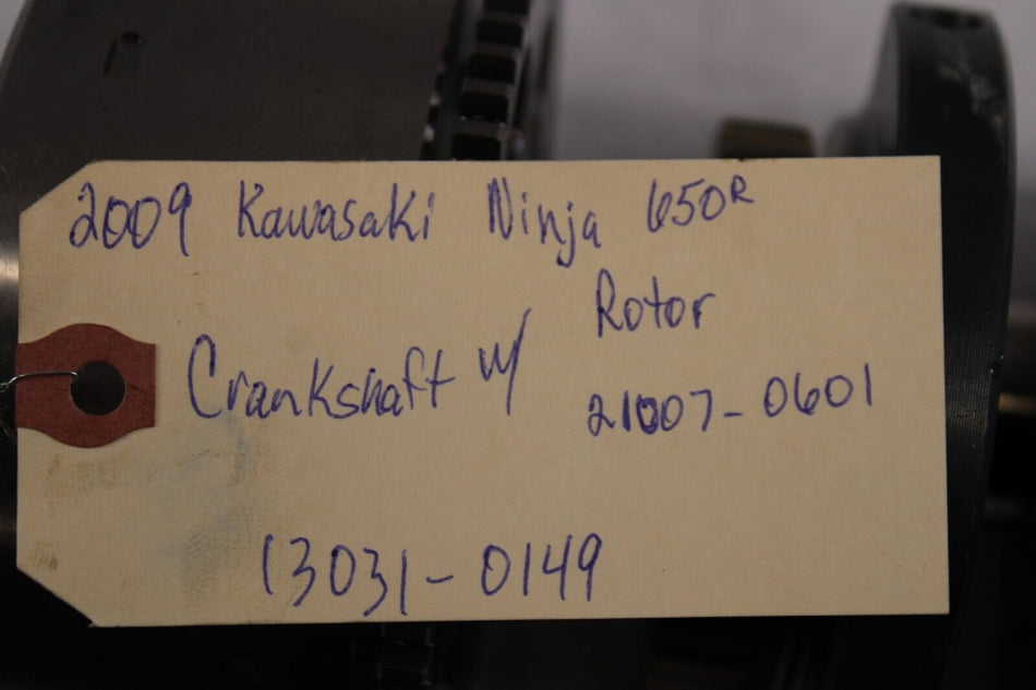 Crankshaft w/Rotor 13031-0149, 21007-0601 2009 Kawasaki 650R Ninja EX650C9F