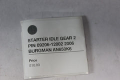 STARTER IDLE GEAR 2 PIN 09206-12002 2006 BURGMAN AN650K6